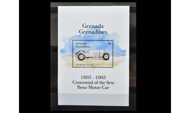 Гренада и Гренадины 1993 г. "100 лет Автомобилю Benz (1886) и первому двигателю Ford (1892)"