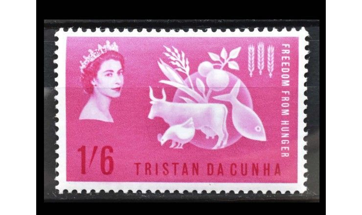 Тристан-да-Кунья 1963 г. "Кампания по борьбе с голодом"