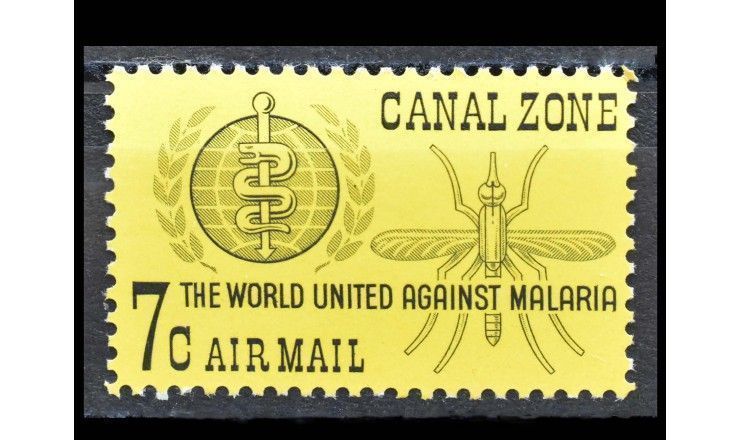 Зона Панамского канала 1962 г. "Кампания по борьбе с малярией"