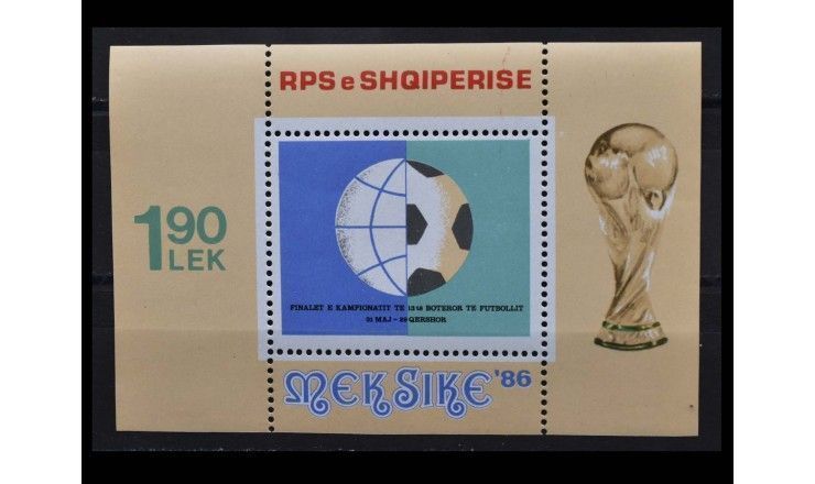 Албания 1986 г. "Чемпионат мира по футболу, Мексика"