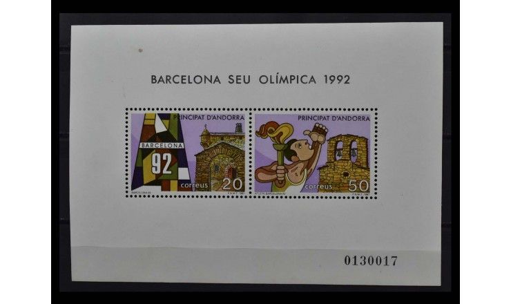 Андорра (испанская) 1987 г. "Летние Олимпийские игры 1992, Барселона"