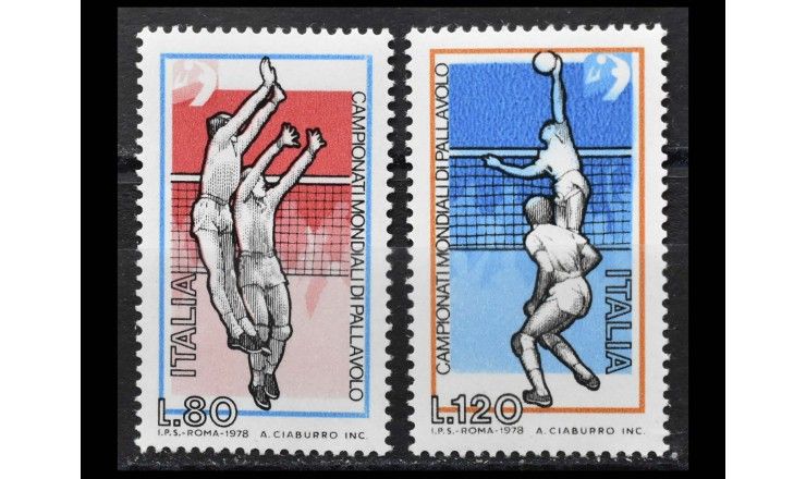 Италия 1978 г. "Чемпионат мира по волейболу"