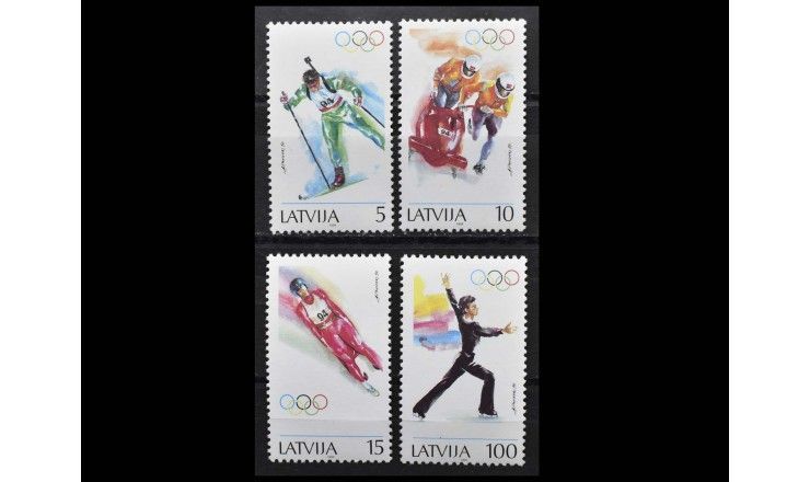 Латвия 1994 г. "Зимние Олимпийские игры, Лиллехаммер"