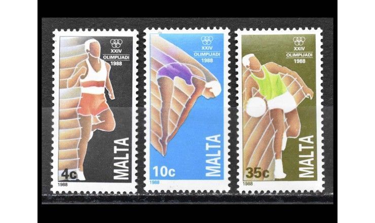 Мальта 1988 г. "Летние Олимпийские игры, Сеул"