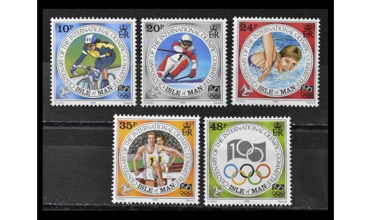 Остров Мэн 1994 г. "100 лет Международному Олимпийскому Комитету (IOC)"
