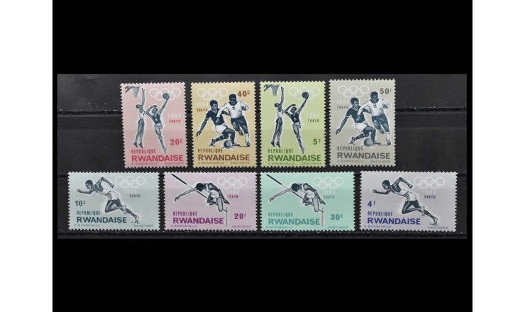 Руанда 1964 г. "Летние Олимпийские игры, Токио"