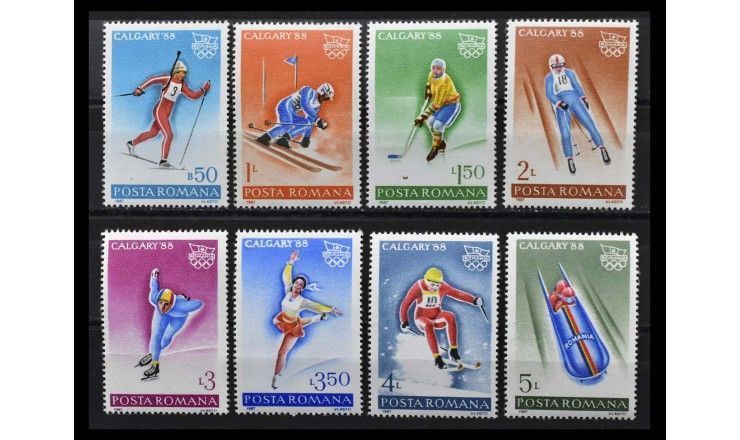 Румыния 1987 г. "Зимние Олимпийские игры 1988, Калгари"