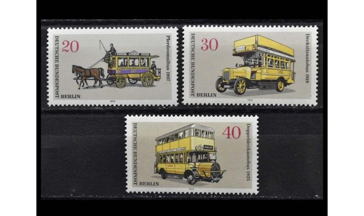 Западный Берлин 1973 г. "Берлинский транспорт: Омнибусы"