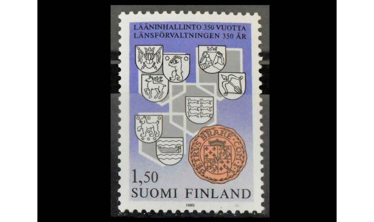 Финляндия 1985 г. "350 лет администрации провинций"