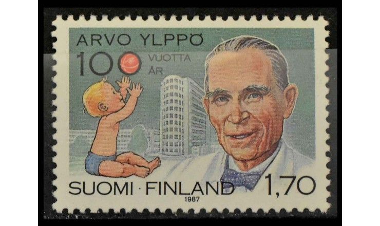 Финляндия 1987 г. "100 лет со дня рождения педиатра Арво Юльппё"