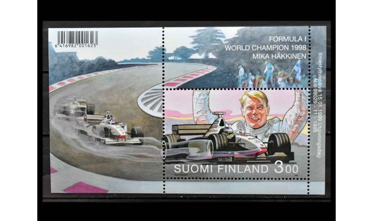 Финляндия 1999 г. "Победа Хаккинена в чемпионате мира Формулы-1, 1998"