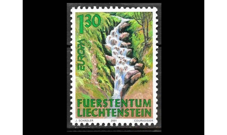 Лихтенштейн 2001 г. "Европа: Вода - природное сокровище"