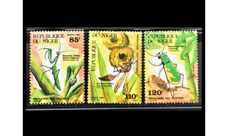Нигер 1987 г. "Полезные насекомые"