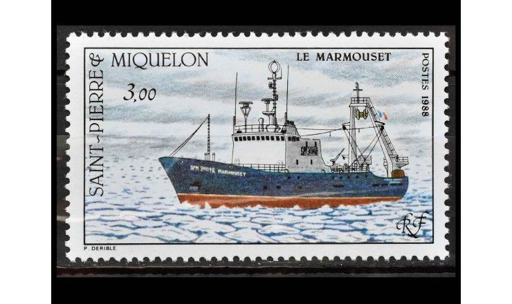 Сен-Пьер и Микелон 1988 г. "Корабль "Le Marmouset"