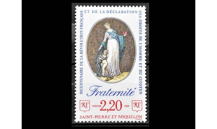 Сен-Пьер и Микелон 1989 г. "200 лет Французской революции: Братство"