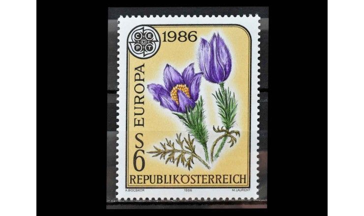 Австрия 1986 г. "Европа: Цветы"