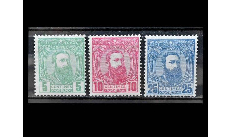 Бельгийское Конго 1887 г. "Король Леопольд II" 