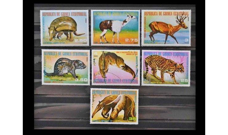 Экваториальная Гвинея 1977 г. "Южноамериканские животные"