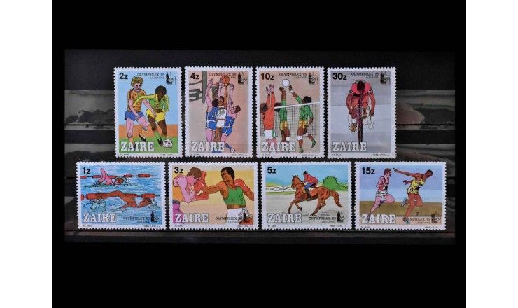 Заир 1985 г. "Международная выставка почтовых марок OLYMPHILEX '85, Лозанна"