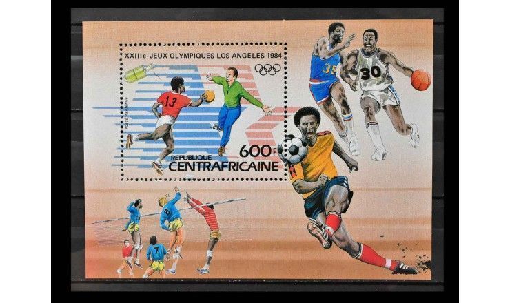 ЦАР 1983 г. "Летние Олимпийские игры 1984, Лос-Анджелес"