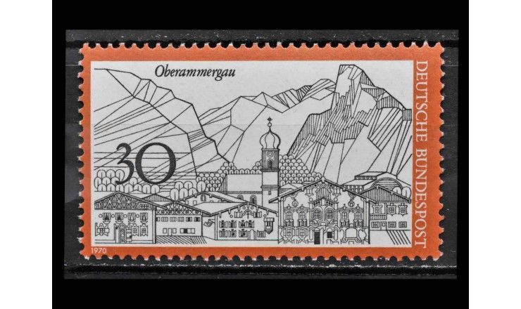 ФРГ 1970 г. "Туризм: Обераммергау"