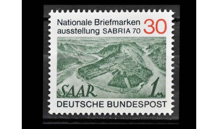 ФРГ 1970 г. "Выставка марок SABRIA 70, Саарбрюккен"