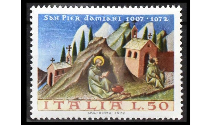Италия 1972 г. "900 лет со дня смерти святого Петра Дамиани"