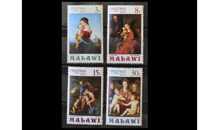Малави 1971 г. "Рождество: Картины Мадонны"