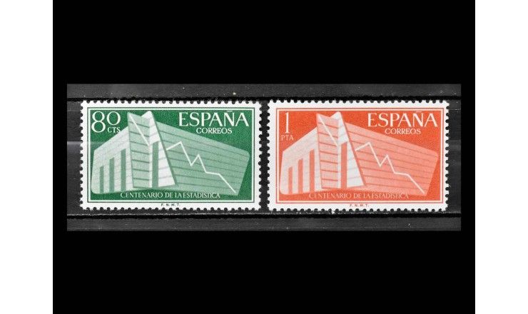 Испания 1956 г. "100 лет испанской статистике"