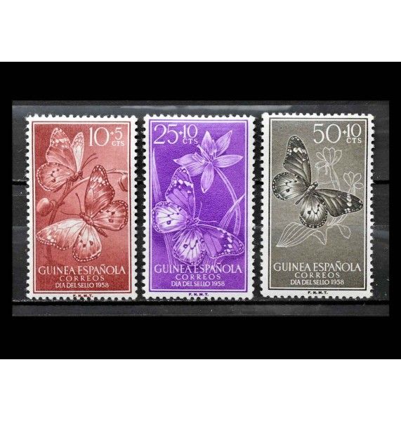 Испанская Гвинея 1958 г. "День почтовой марки: Бабочки"  