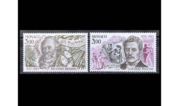 Монако 1983 г. "Стандартные марки: Выдающиеся деятели искусства"