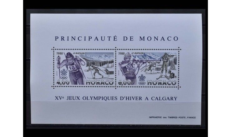 Монако 1988 г. "Зимние Олимпийские игры, Калгари"