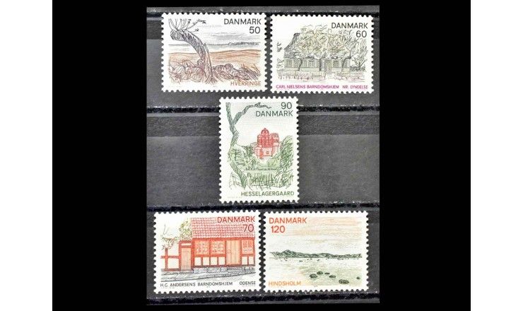 Дания 1974 г. "Виды Дании"