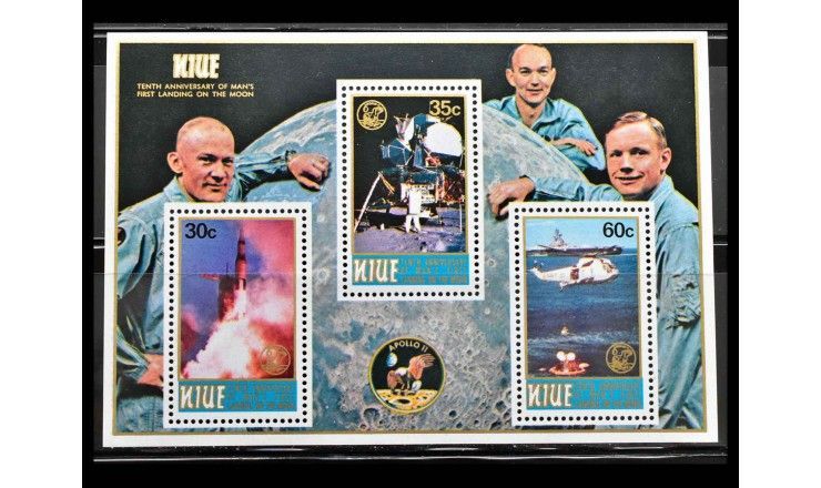 Ниуэ 1979 г. "10-я годовщина высадки Аполлона-11 на Луну" 