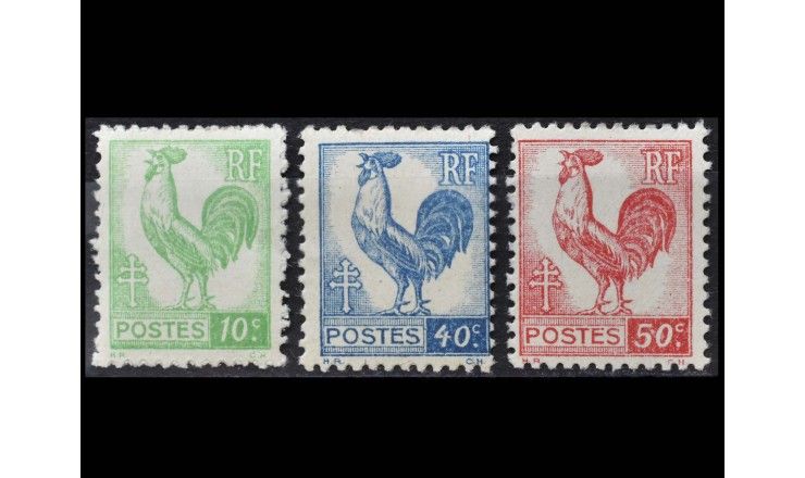 Франция 1944/1945 гг. (Издание Национального комитета освобождения Алжира) "Стандартные марки"