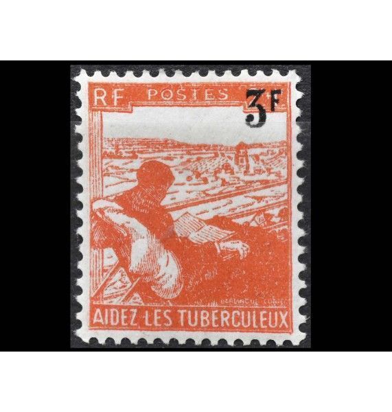 Франция 1946 г. "Борьба с туберкулезом" (надпечатка)