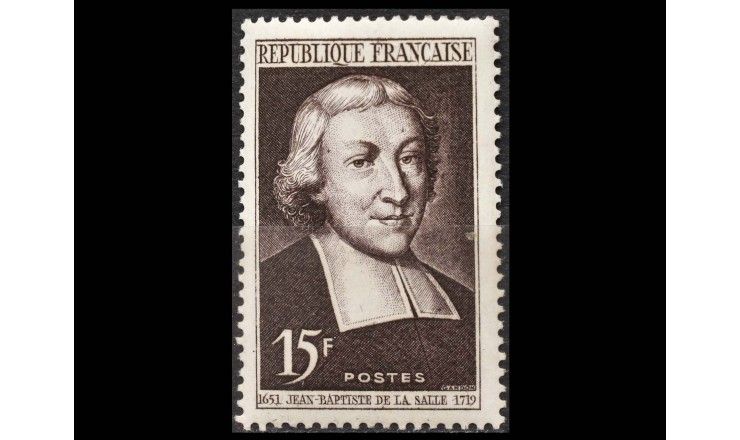 Франция 1951 г. "300 лет со дня рождения Жана-Батиста де Ла Салля"