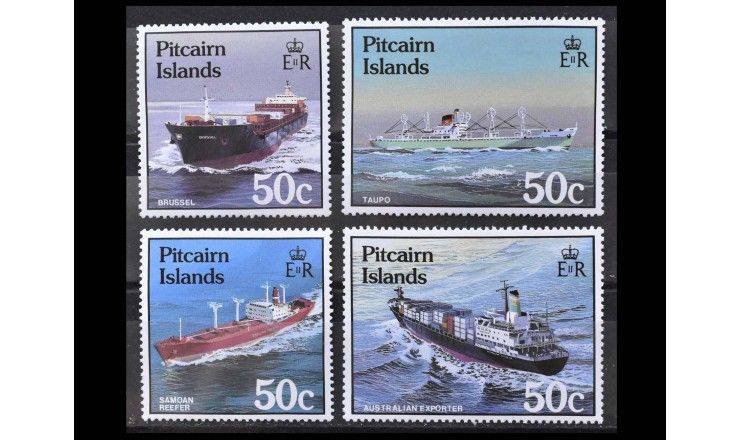 Острова Питкэрн 1987 г. "Корабли"