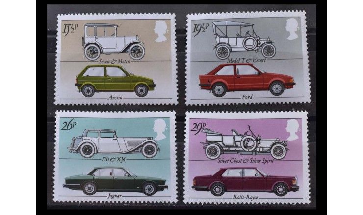 Великобритания 1982 г. "Британские автомобили"