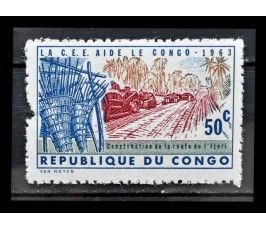 ДР Конго 1963 г. "Помощь Конго от Европейского экономического сообщества" (дефект)