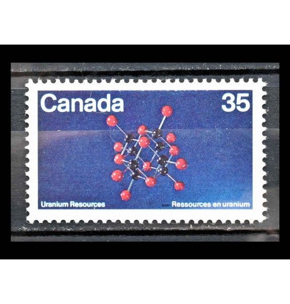 Канада 1980 г. "Модель молекулярной структуры урана"