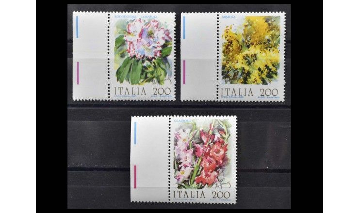 Италия 1983 г. "Стандартные марки: Цветы из Италии"