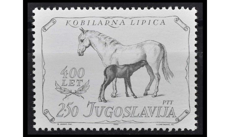 Югославия 1980 г. "400 лет конному заводу Липица"