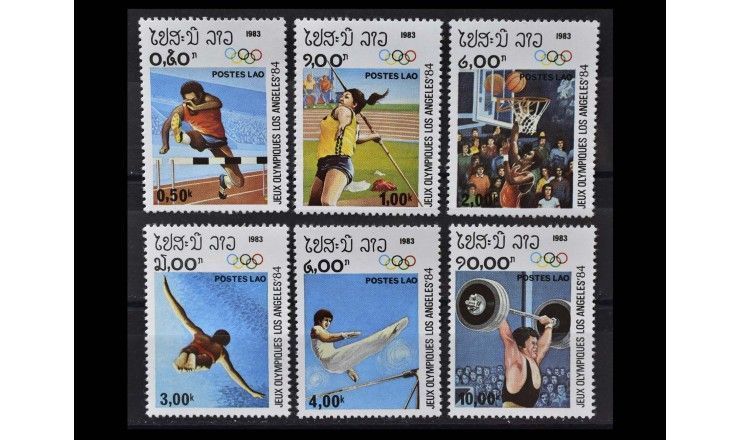 Лаос 1983 г. "Летние Олимпийские игры 1984, Лос-Анджелес"