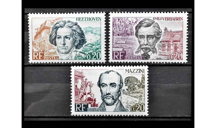 Франция 1963 г. "Знаменитости Европы"