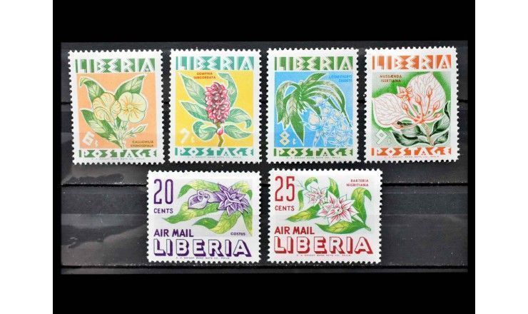 Либерия 1955 г. "Цветы"