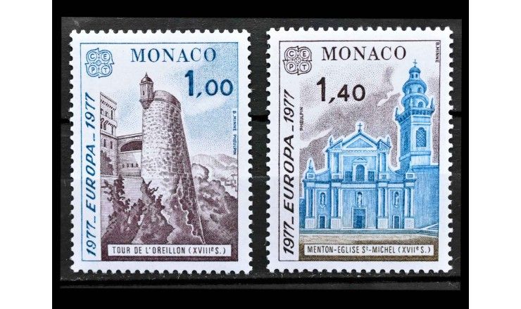 Монако 1977 г. "Европа: Пейзажи"