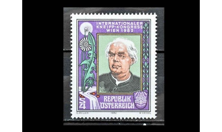 Австрия 1982 г. "Международный конгресс Себастьяна Кнейппа, священника и и натуропата"