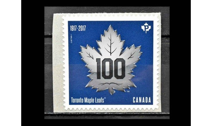 Канада 2017 г. "100 лет Торонто Мэйпл Лифс"(самоклейка)