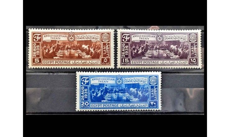Египет 1936 г. "Подписание англо-египетского договора"